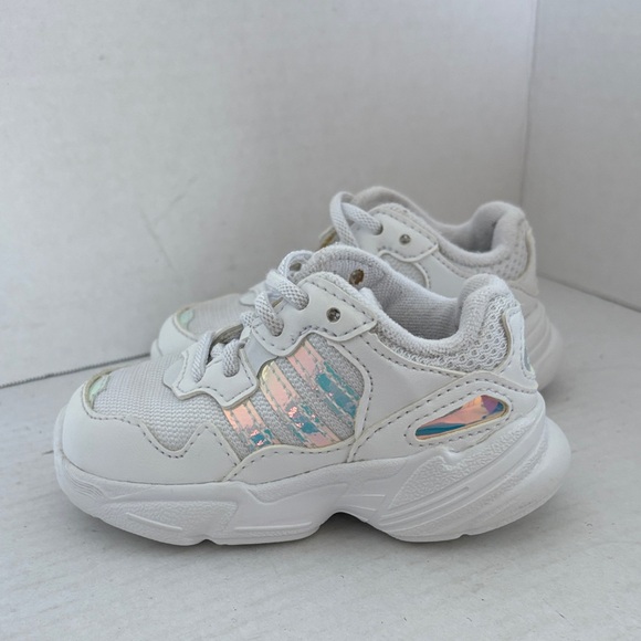 adidas Other - Adidas White Sneakers with Iridescent Accents
